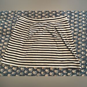 Tommy Hilfiger Navy and White Striped Skirt